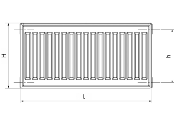 RADIK KLASIK - Steel panel radiator with side connection
